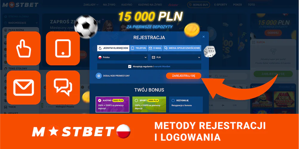 Rejestracja konta w Mostbet Polska